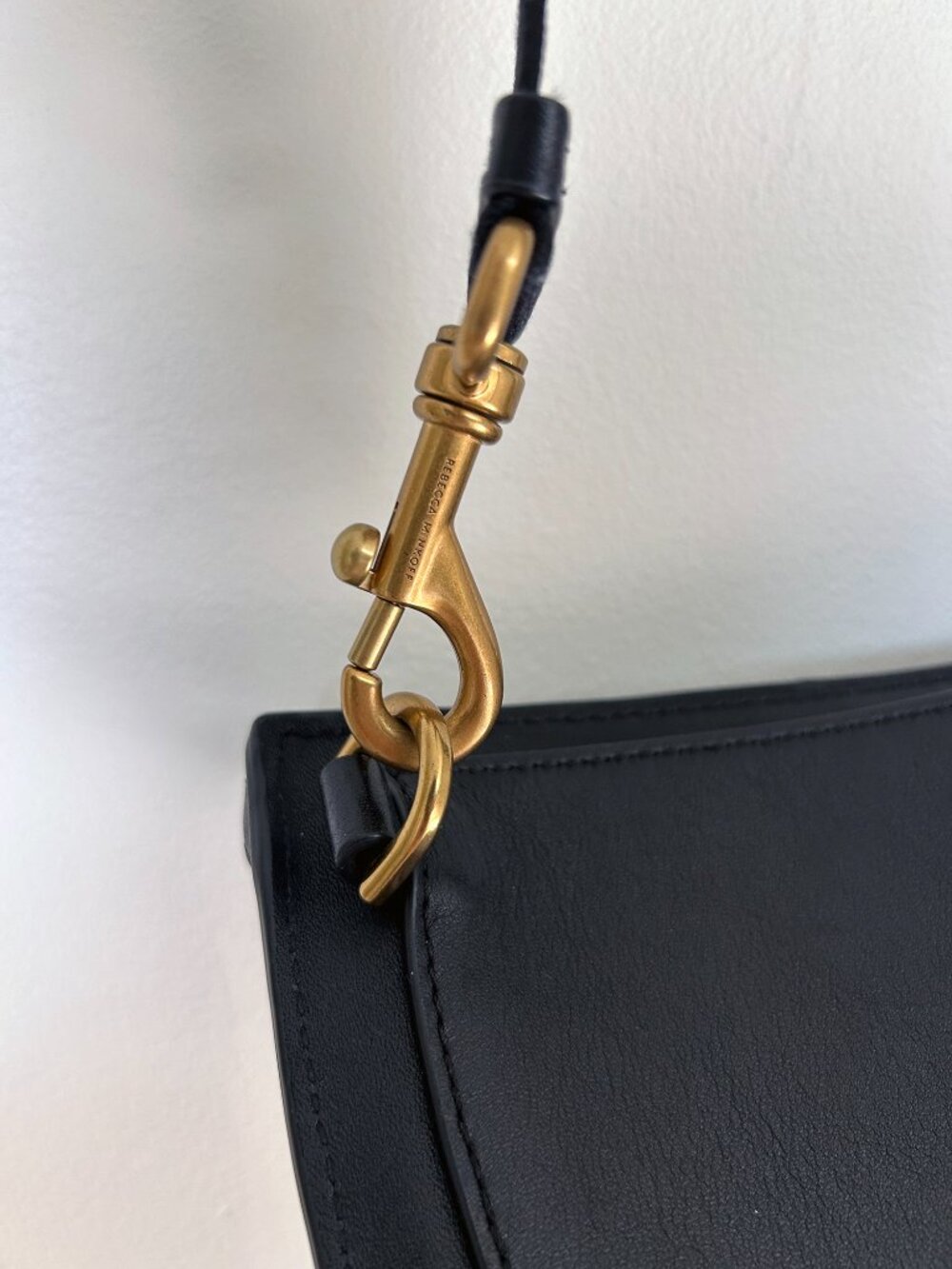 Rebecca Minkoff Darren Cosmic Studded Leather Sling Bag Gently Pre-Loved - $228 - Picture 4 of 5